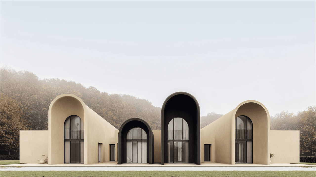 Another view of a modern residential house