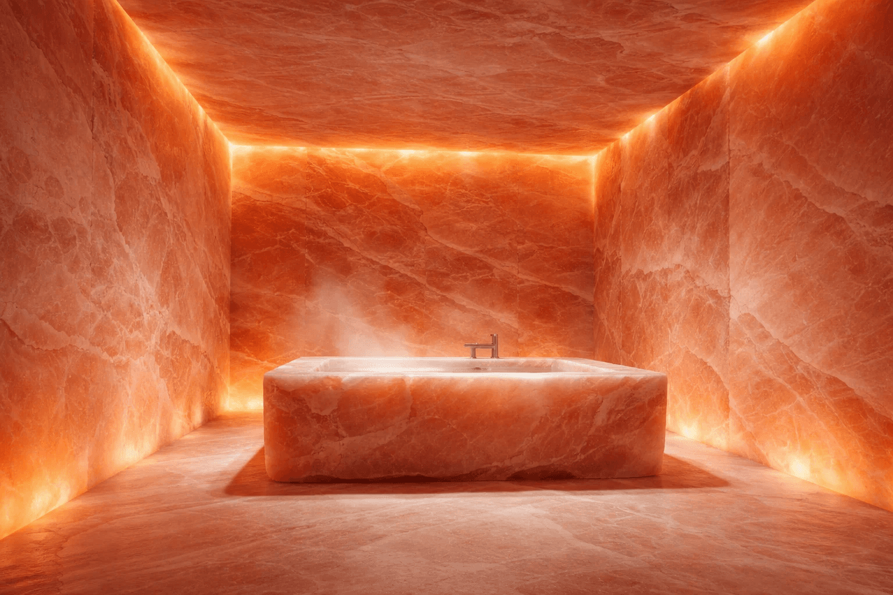 Оніксова ванна — тепле сяйво / Onyx Bath — Warm Glow