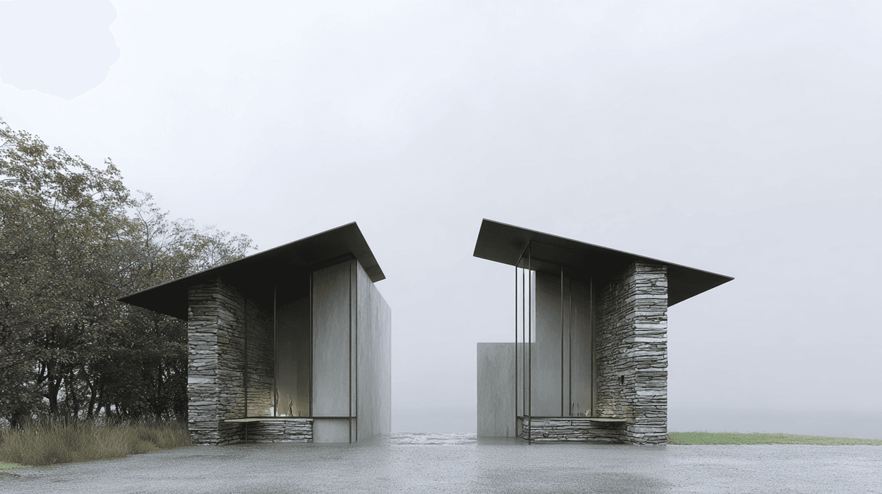 Another view of a modern residential house