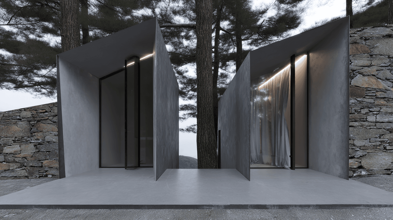 Another view of a modern residential house