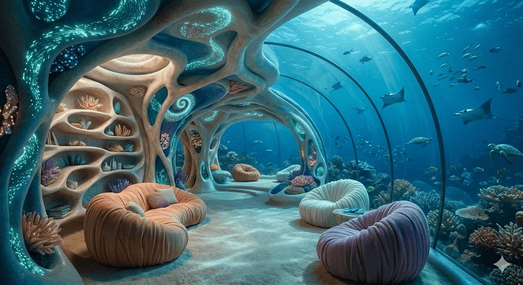 Підводна капсула — м’які форми / Underwater Pod — Soft Forms