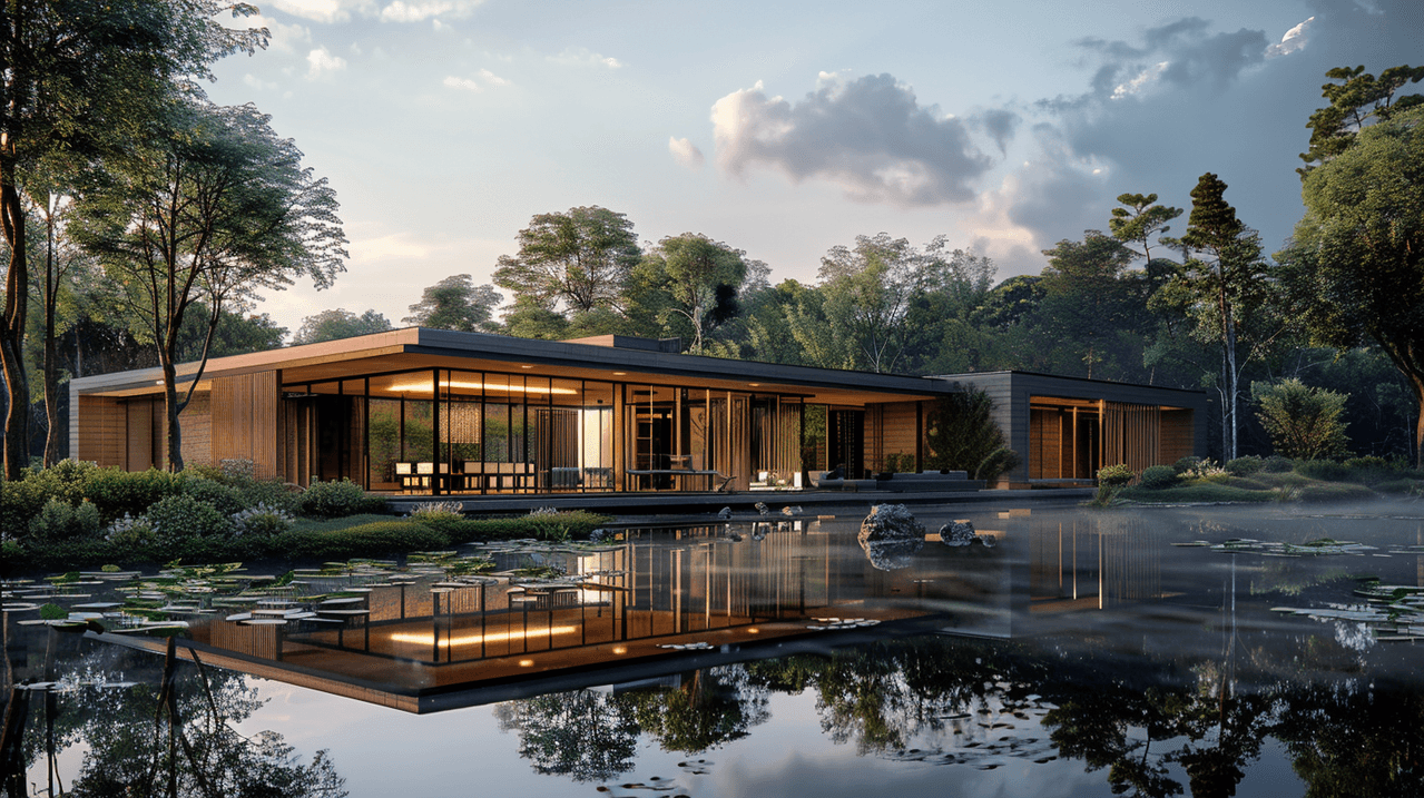 Another view of a modern residential house